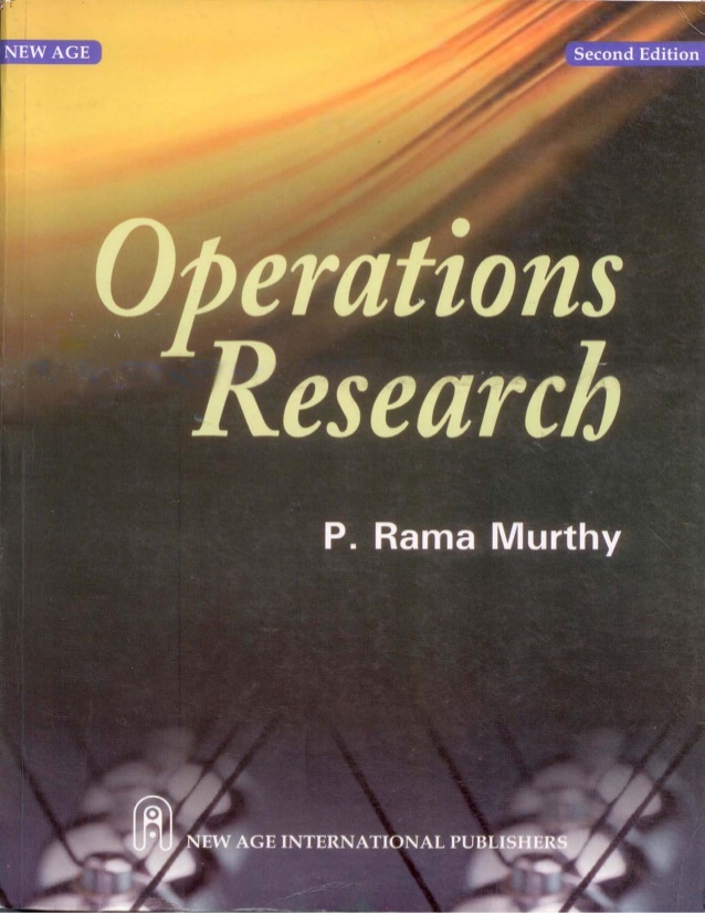[PDF] Operations Research Book by P. Ramamurthy