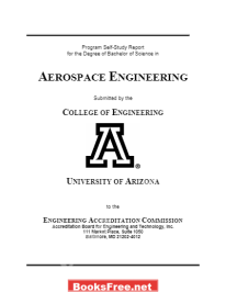Program Self Study Report for the Degree of Bachelor of Science