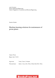 Machine learning Solutions for Maintenance of Power Plants