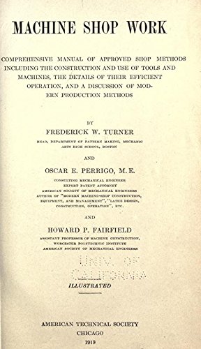 Machine Shop Work by Frederick W. Turner